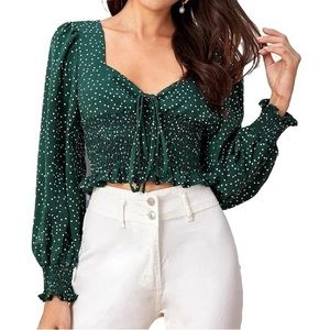 SHEIN Polka Dot Blouse